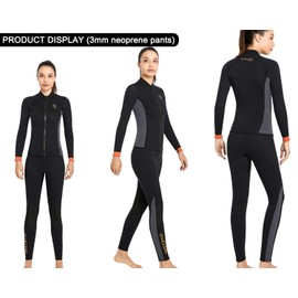 Wetsuit Pants 3mm Neoprene Pants Women Surfing Pants Keep Warm for Diving Surfing Swimming Snorkeling Scuba Kayaking Pants L Size