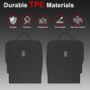 HOUCLEMIC Second Row Backrest Mats Compatible with 2020-2025 Kia Telluride