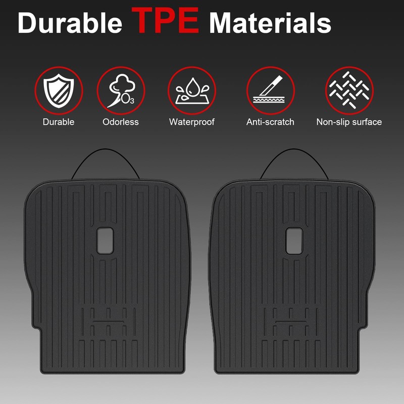 HOUCLEMIC Second Row Backrest Mats Compatible with 2020-2025 Kia Telluride