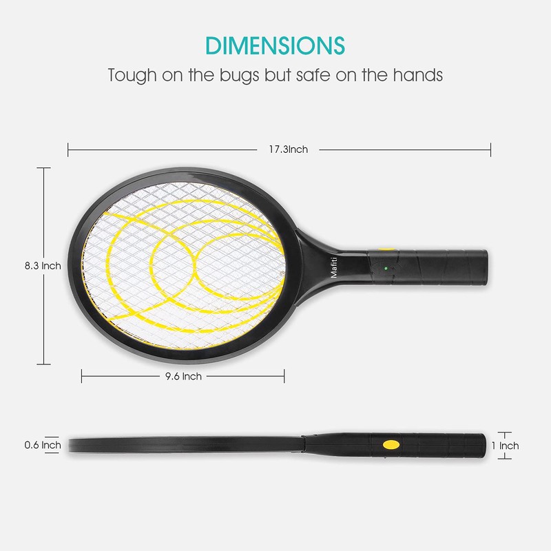 mafiti Fly Swatter Electric, Battery Powered Fly Killer Mosquito Zapper