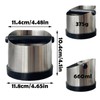 REGODI Coffee Knock Box, 660ml Stainless Steel Shock-Absorbent Durable Barista