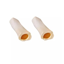 Dog Bones Delicious and Nutritious Stuffed Cheese 6 Inch Shin Refillable Durable Dental Chew (1 Bone)