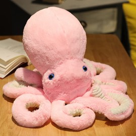 XIYUAN Stuffed Octopus Plush Toy Octopus Stuffed AnimalOctopus Pillow Toy Octopus Children Pillow Plush Animal Toys Used for Home Decoration Gifts Small 11.8inch(Pink)
