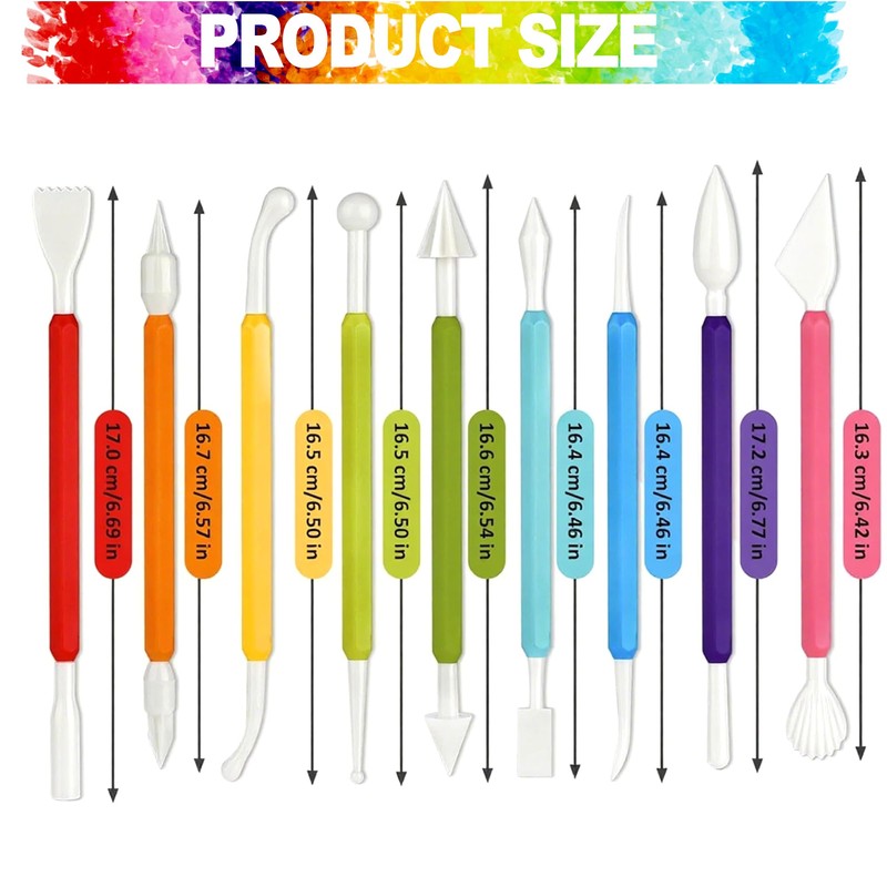 LINPHCEY 9PCS Clay Tools for Kids Air Dry Clay Tool