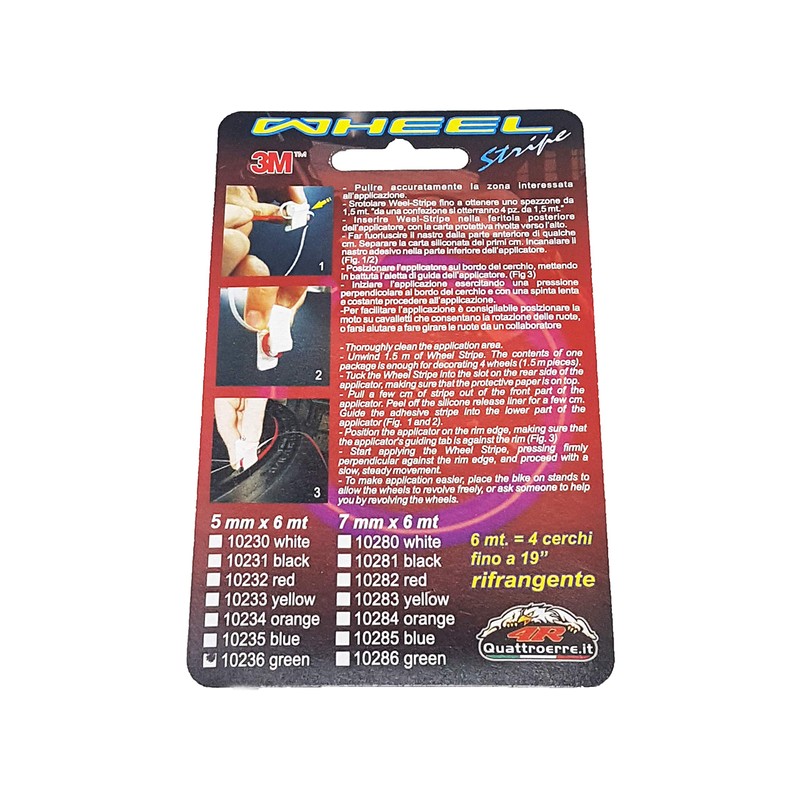 4R Quattroerre.it 10282 Refractive Wheel Stripes with Applicator Tool 7