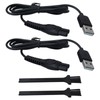 Smaeti 2-Pack 5V USB Charger Cord for Philipss for Norelcoo