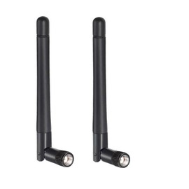 KHIYQILO WiFi Antenne Dualband 2,4GHz 5,8GHz MIMO 3dBi RP-SMA Stecker 2er-Set Antenne für WLAN Router Drahtlose Netzwerkkarte Sicherheit IP Kamera Videoüberwachung Monitor Bluetooth Antenne