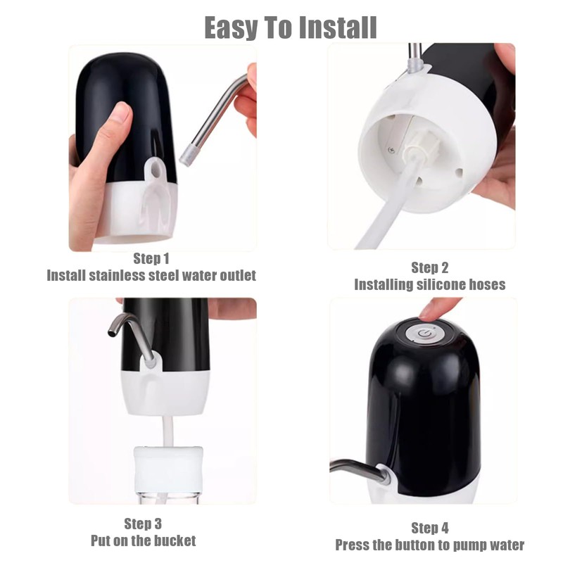 Double Pump 5 Gallon Water Dispenser Portable Water Pump for