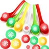 JellyArch 48 Pack Christmas Game Spoon Relay Race Toy Set,