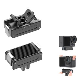 Magnetic Quick Release Mount Compatible with DJI Osmo Action 5 Pro/Action 4/Action 3, 2 Prong Mount and 1/4 Thread Mount Aluminium Alloy Quick Release Base
