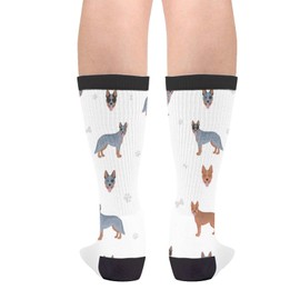 Sigouyinei Australian Cattle Dog Australian Shepherd Casual Funny Funky Novelty Socks For Men Women