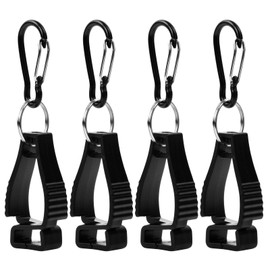 Kioiner Pack of 4 Glove Holders with Metal Carabiner, Glove Clips Holder for Work Gloves, Safety Clips for Gloves, Heavy Duty Glove Holder for Work Safety