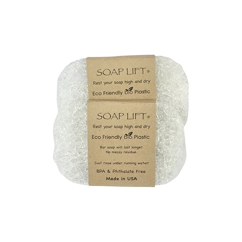 Soap Lift Crystal Soap Dish, Set of 2