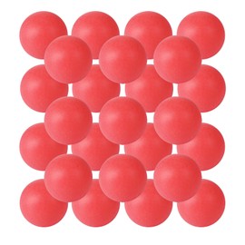 SEEVOR 28 Pack Balls Table Tennis Balls 40mm Color Plastic Balls Bulk Washable Small Game Balls for Party Decoration Handcrafted Art Carnival Pool Games Pet Toy (Red)