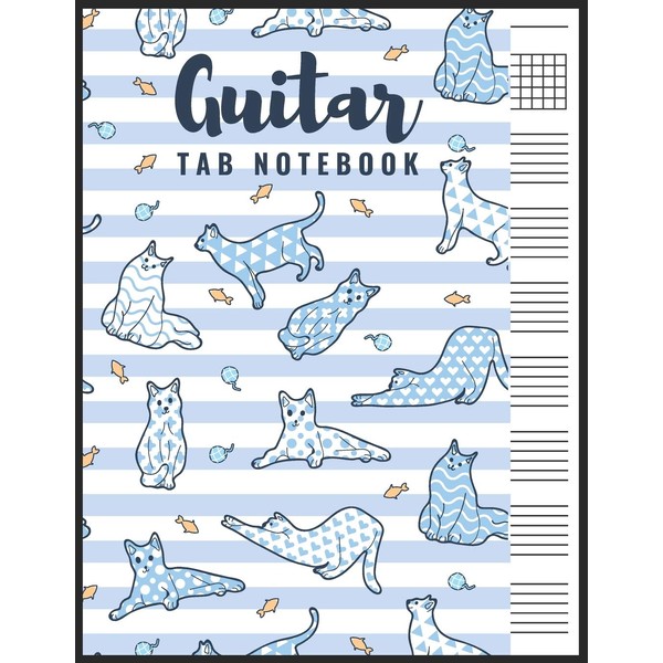 Guitar Tab Notebook: Blank 6 Strings Chord Diagrams & Tablature