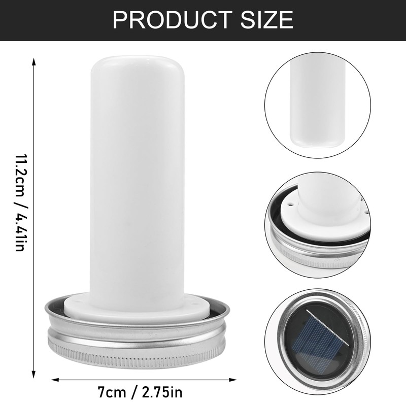 Solar Lights Replacement Top - 4PCS Diameter Solar Flame Light