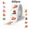 500Pcs Capybara Stickers Kawaii Capybara Labels Roll Stickers Capybara Decal