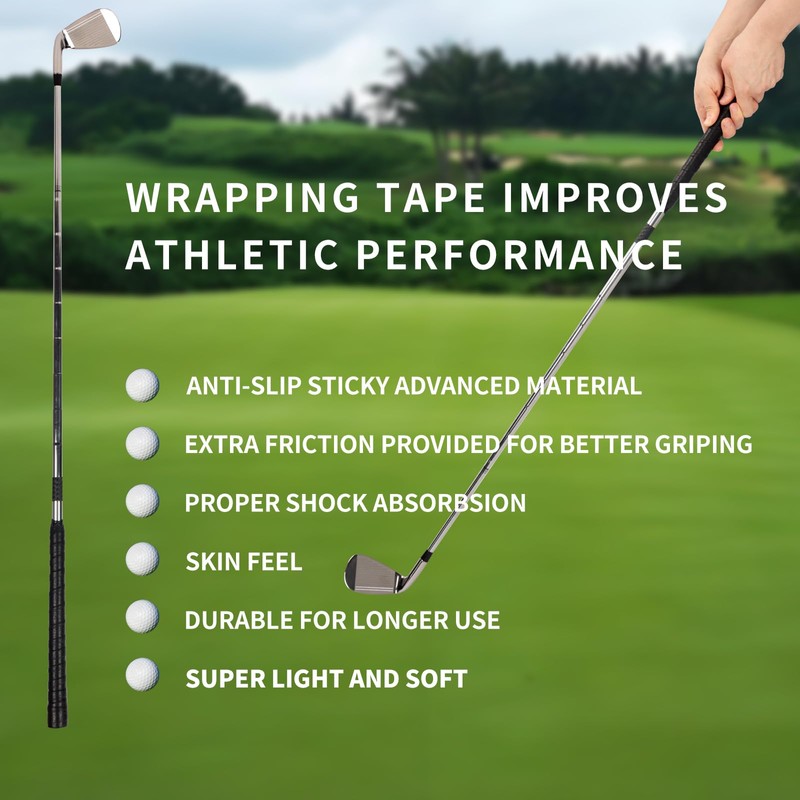 TIJYSH Golf Grip Wrapping Tapes (Dark blue-3PCS)
