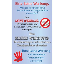 AVERY Zweckform 59508 No Advertising Labels Lettering (Weatherproof Transparent Film), 4 Stickers
