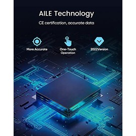 AILE Blood Pressure Monitor,AILE Blood Pressure Machine Upper Arm Large Cuff(8.7"-16.5" Adjustable),Automatic high Blood Pressure Cuff for Home use (Black)