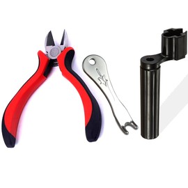 Guitar Repair Tools,3PCS Guitar Repair Kit with String Winder, String Cutter & Pin Puller – Essential Guitar Repair Tools for Acoustic, Electric, and Bass Guitars