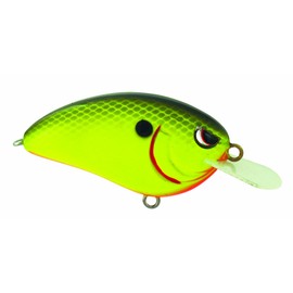 Spro Little John Crank Bait-Pack of 1, Chartreuse Black Back