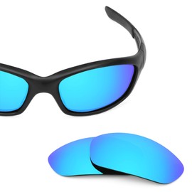 Revant Replacement Lenses for Oakley Straight Jacket (2007) sunglasses, UV Protection, Anti-Scratch and Impact Resistant, Non-Polarized Ice Blue Mirrored
