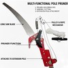 WHLZYEVA Extendable Pole Saw & Pruner, 13.6FT 2-in-1 Tree Trimmer