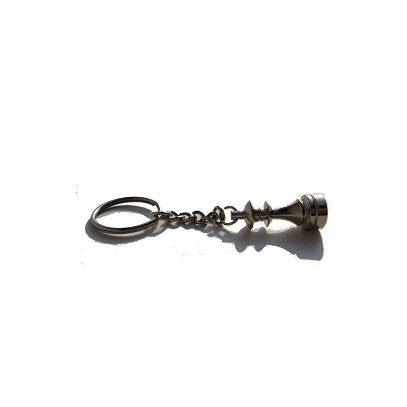 Chess METAL keychain QUEEN - Chess piece key tag …