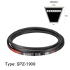 sourcing map SPZ1900 Drive Belt Pitch Length 1900 mm Industrial
