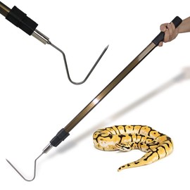 Wamlet 66" Snake Hook Reptile Catcher Stick Tongs Grabber Handling Tool for Rattlesnakes Python Copperhead Removal Catching