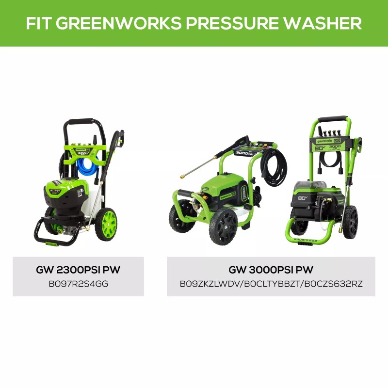 GreenWorks 12 Inch Pressure Washer Surface Cleaner for Driveways Patios
