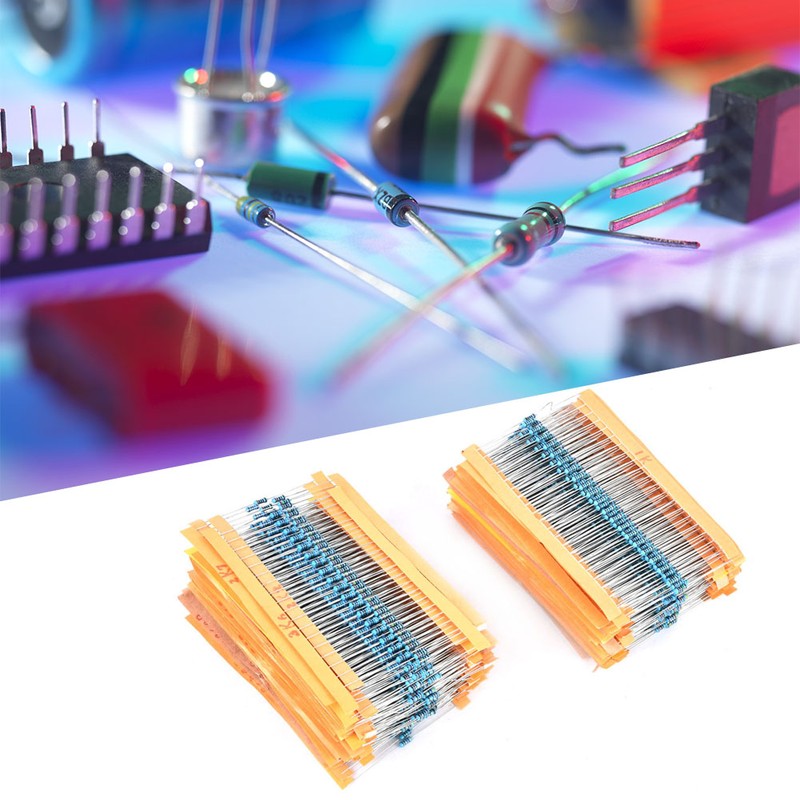 2600Pcs Metal Film Resistors Assortment Kits Set Durable Electronic Components