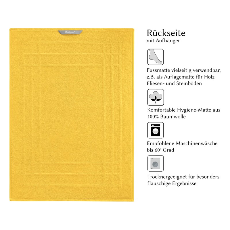 Lashuma Linz Bath Mat Cotton Absorbent 50 x 70 cm
