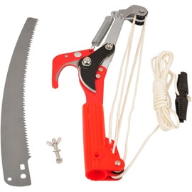 Extendable Tree Pruner Saw Head Without Pole, Outdoor High-Altitude Branches Trimmer Pruning Shears, Harvester Clipper for Plant Twig Vine, Garden Trimming Tool