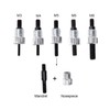 Toprema 126pcs Rivet Nut Tool Kit Set Blind Rivet Nut