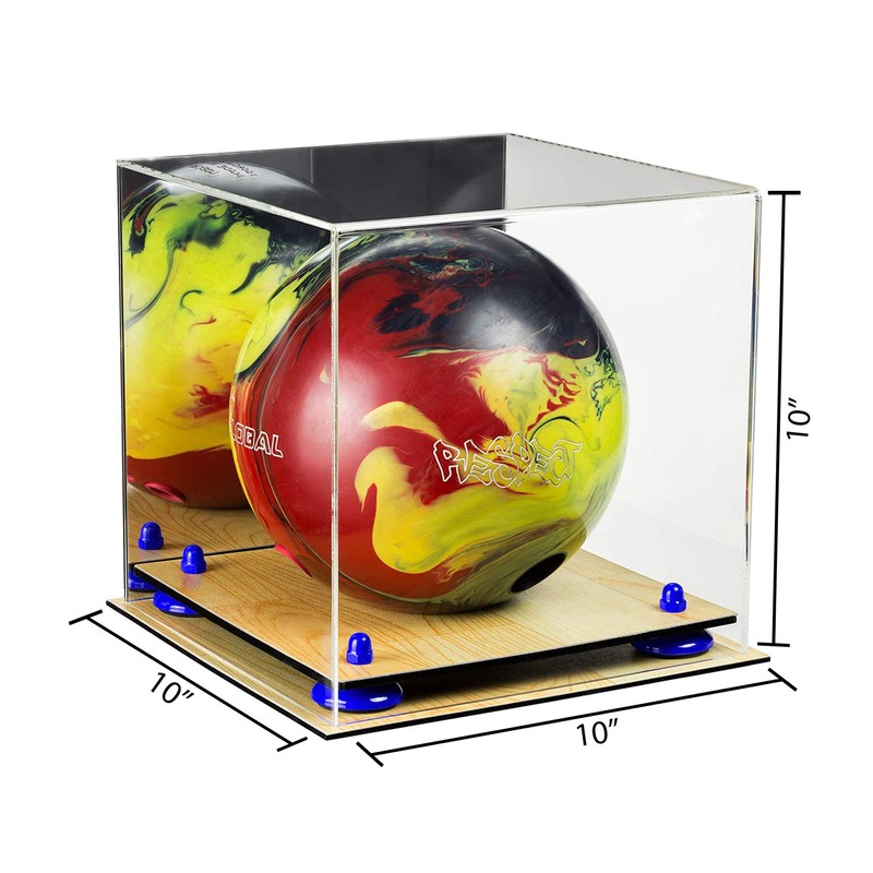 Better Display Cases Acrylic Bowling Ball Display Case with Mirror