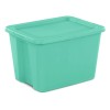 Unbranded Sterilite 18 Gallon Tote, Plastic Storage Bin with Snap-on