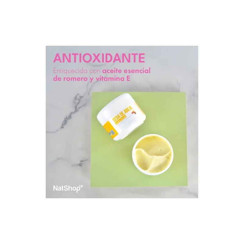 Crema Facial Natural Seda De Abeja Natshop 50ml Hidratante