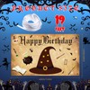 Hillsuren Wizard Birthday Backdrop Banners, 6 x 3.6 ft Happy