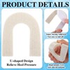 Pangda 24 Pcs Horseshoe Heel Pads for Shoes Adhesive Felt