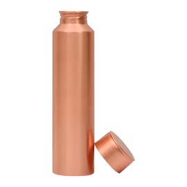 Try Goods Pure Copper Water Bottle, 37.2 OZ/1.1 Liter, Extra Large Capacity, Plain Copper Bottle, Leak-Proof, Ideal for Yoga, Outdoor, Sports & Office Use, Durable & Stylish Copper Water Vessel