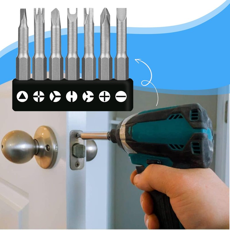 7-Piece Specially Shaped Screwdriver Set, Special Bit Set, Triangle Screwdriver,