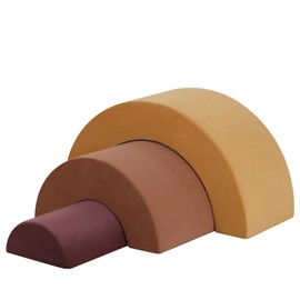 Yoonnie room Toddler Climbing Toys Indoor, Toddler Indoor Playset, Foam Climbing Blocks,Multi-Function Foam Play Set,for 1-3 Age Crawl and Slide (Yellow)