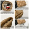 Terceton Cute Makeup Bag Checkered Pattern Bag Travel Case Puffy