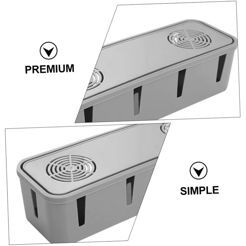 BUGUUYO Convenient Socket Organizer Container Cable Organizer Holder Cable Wire