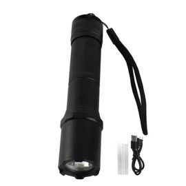 Super Bright Flashlights High Brightness 3 Lighting Modes USB Charging IP45 Water Resistant Zoomable Flashlights for Camping