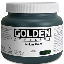 Golden Heavy Body Acrylic - Jenkins Green 32oz jar
