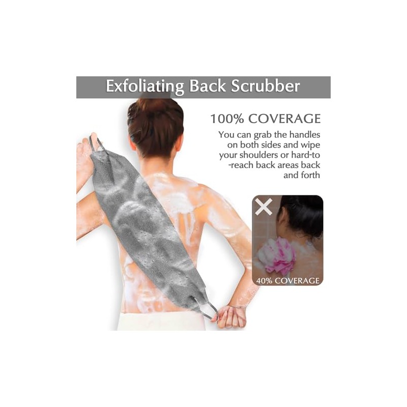 Anezus Que Obtendrás Paquete Viene Exfoliante Corporal Baño Par Guantes