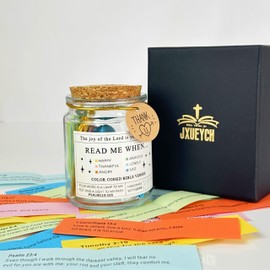 Bible Verses Jar for Emotions-A Gift-Artisan Handcrafted Gift, Christian Bible Gifts, God's encouragement, Daily Scripture Prayer Hope Jar, Church Biblical Christian Gifts for Women Men